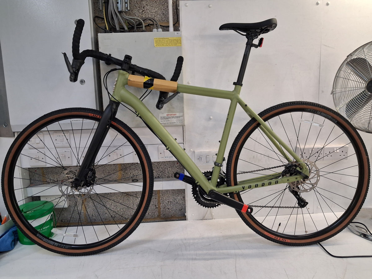 Voodoo Limba Unisex 16-Speed Disc Brake Adult Adventure Bike - Large - Beige
