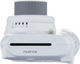 Fujifilm Instax Mini 9 Instant Film Camera with Selfie Mirror & Hi-Key White