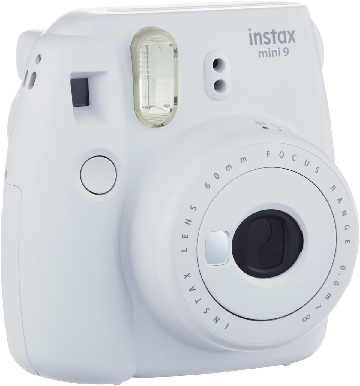 Fujifilm Instax Mini 9 Instant Film Camera with Selfie Mirror & Hi-Key White