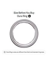 Oura Ring 4 Health & Fitness Tracker Android and IOS Smart Ring - Silver - 6