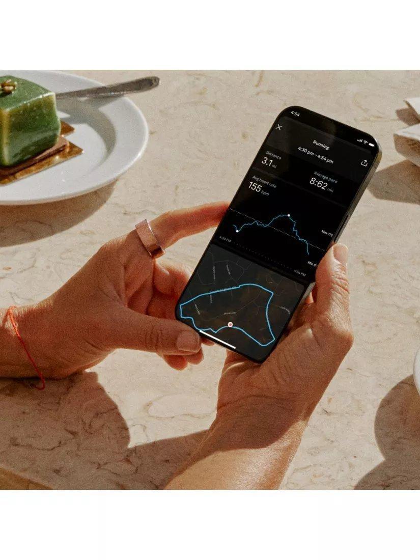 Oura Ring 4 Health & Fitness Tracker Android IOS Smart Ring - Rose Gold - 6
