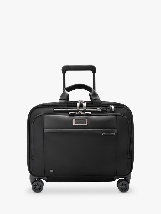 Briggs & Riley Large 4-Wheel Spinner Laptop Briefcase 28L Cabin Bag - Black
