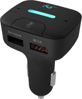 KitSound KSFRPL In-Car Dual Charger Auto USB Power Adapter with Alexa - Black