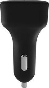 KitSound KSFRPL In-Car Dual Charger Auto USB Power Adapter with Alexa - Black