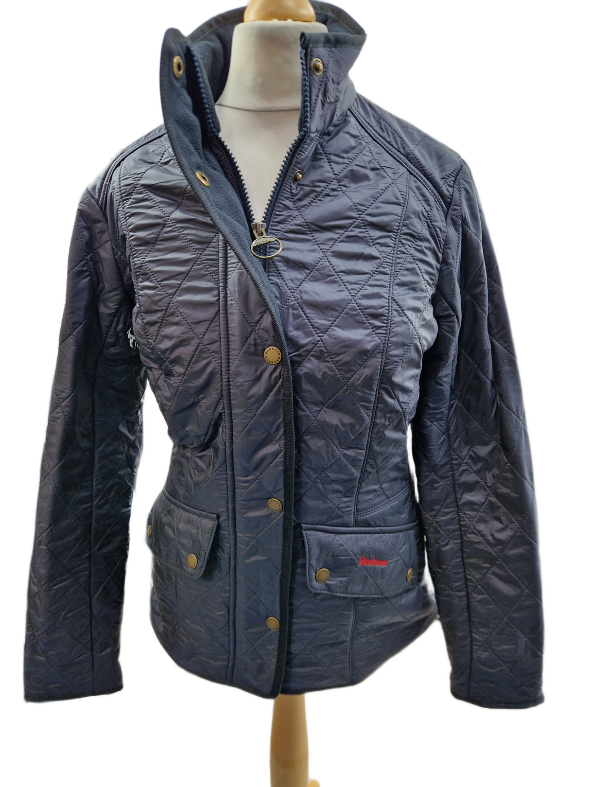 Barbour Women's Cavalry Polarquilt Lightweight Jacket - Dark Navy - UK 8