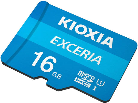 Kioxia Exceria Memory Card 16GB MicroSDHC UHS-I Class 10 U1 100MB/s - Blue
