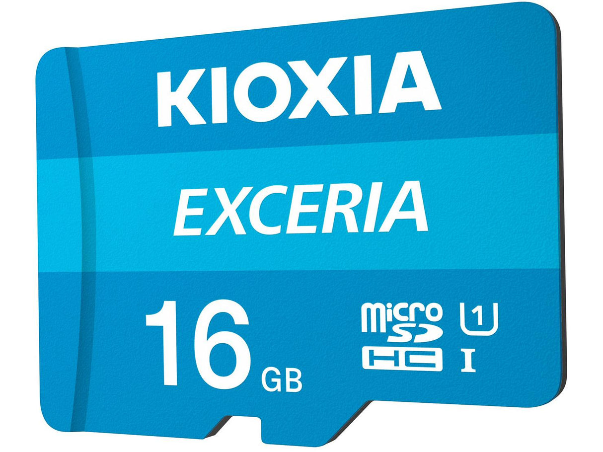 Kioxia Exceria Memory Card 16GB MicroSDHC UHS-I Class 10 U1 100MB/s - Blue