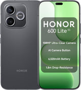 Honor 600 Lite 256GB Unlocked Dual Physical SIM+eSIM 5G Smartphone - Midnight