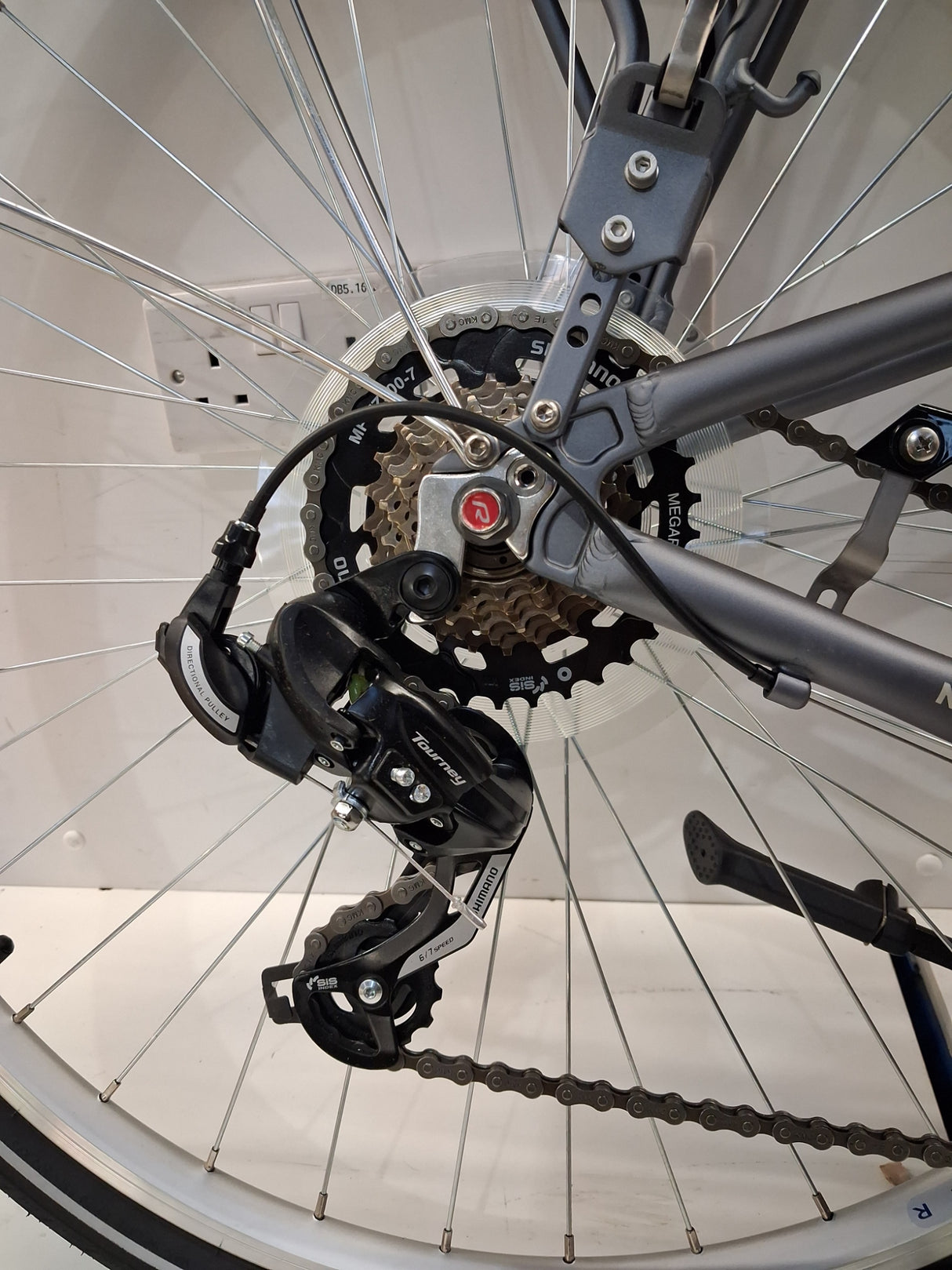 Raleigh Pioneer Tour Low Step Women's Hybrid Bike - Blue/Grey - 15" Frame