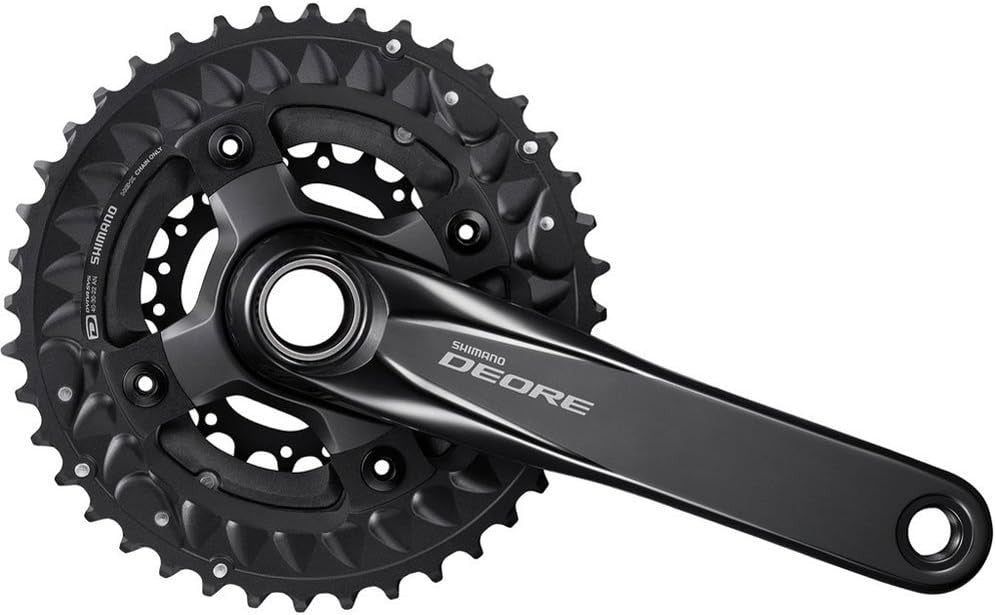 Shimano Deore FC-M6000-3 175mm 40-30-22T Crankset Front Chainwheel - Black
