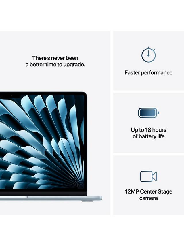 Apple MacBook Air 2025 M4 10-Core 16GB RAM 512GB SSD 15.3'' Laptop Sky Blue