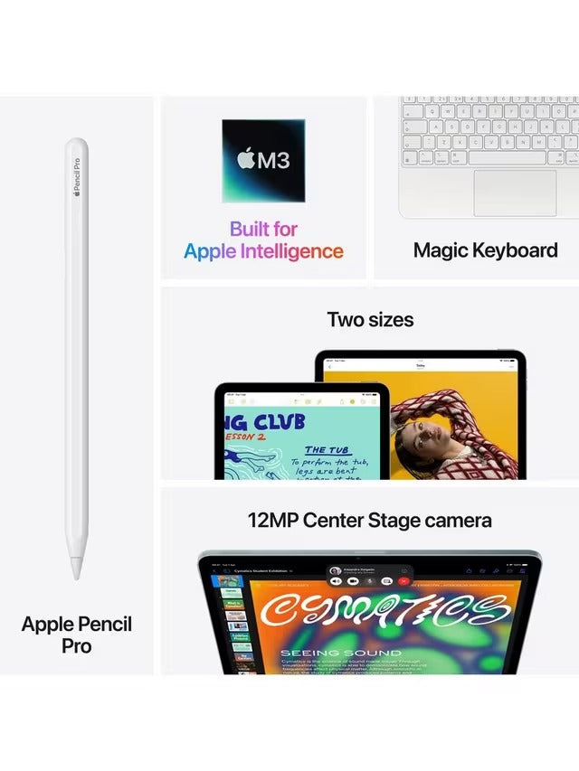 Apple iPad Air (2025) 11" M3 128GB Wi-Fi + Cellular 5G iPadOS Tablet - Blue