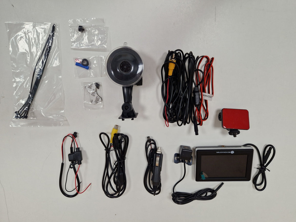 EchoMaster MCK-43 Reversing Camera Kit 4.3in Monitor Windscreen Mount Black