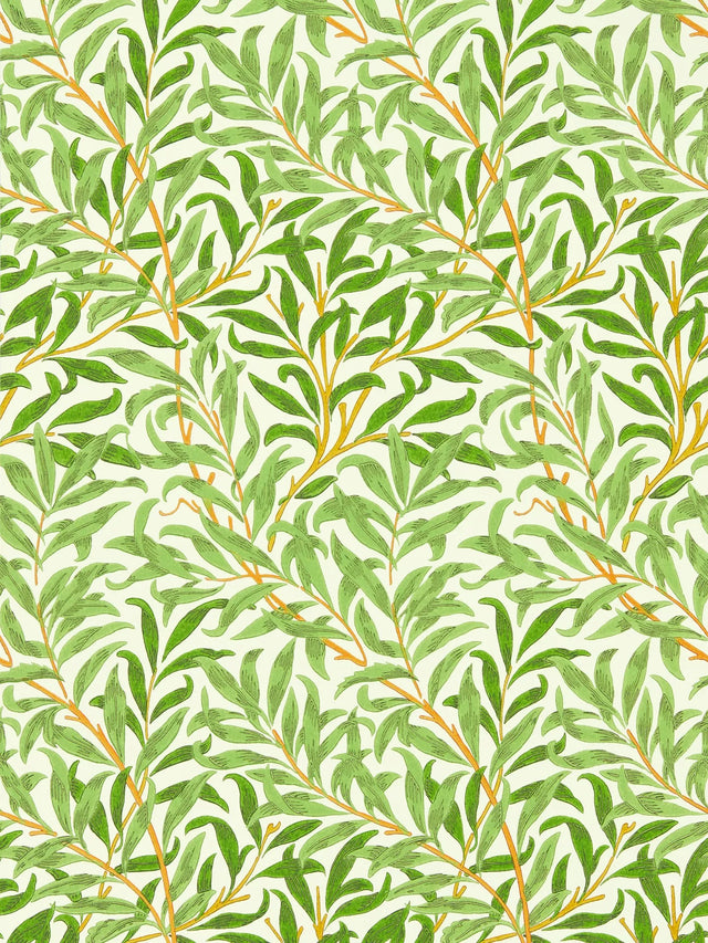 Morris & Co. Willow Bough Wallpaper MCOW217088 L10m x W52cm - Green - Kazoop 
