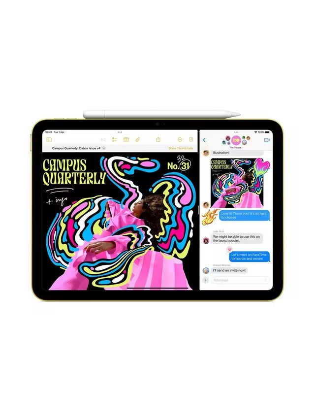 Apple 2025 Apple iPad 11" A16 Processor iPadOS Wi-Fi & Cellular 256GB - Blue