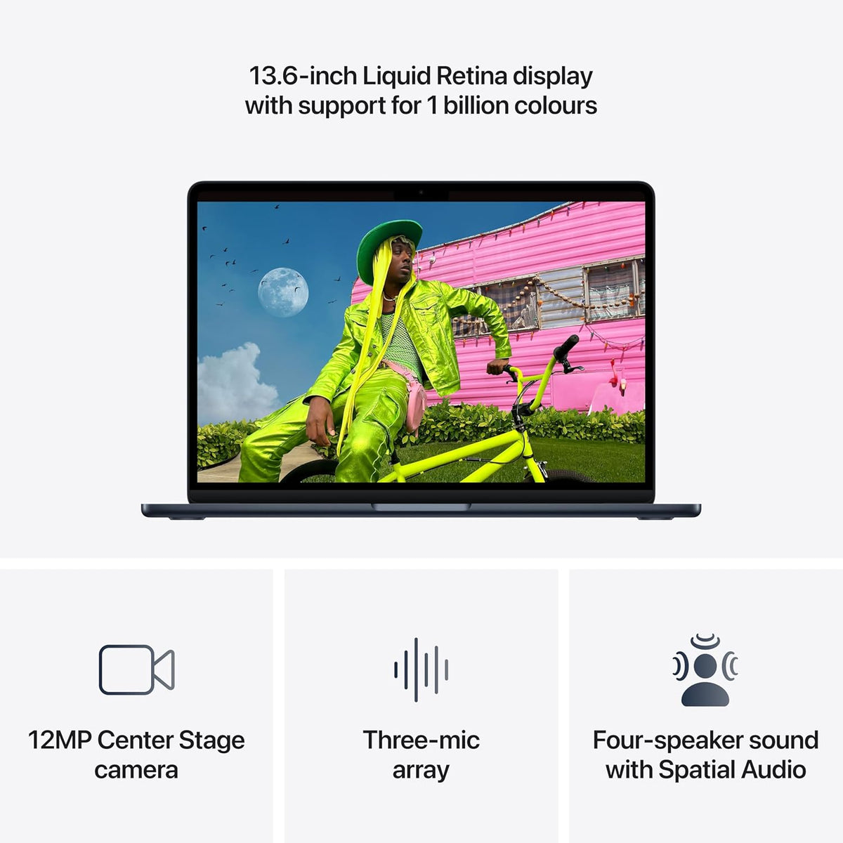 Apple MacBook Air 2026 MDHE4B/A 13.6in M5 16GB 512GB SSD Laptop - Midnight