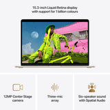Apple MacBook Air 15.3in(2026) M5 16GB RAM 1TB SSD MacOS Laptop - Starlight