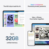Apple MacBook Air 15.3in(2026) M5 16GB RAM 1TB SSD MacOS Laptop - Starlight
