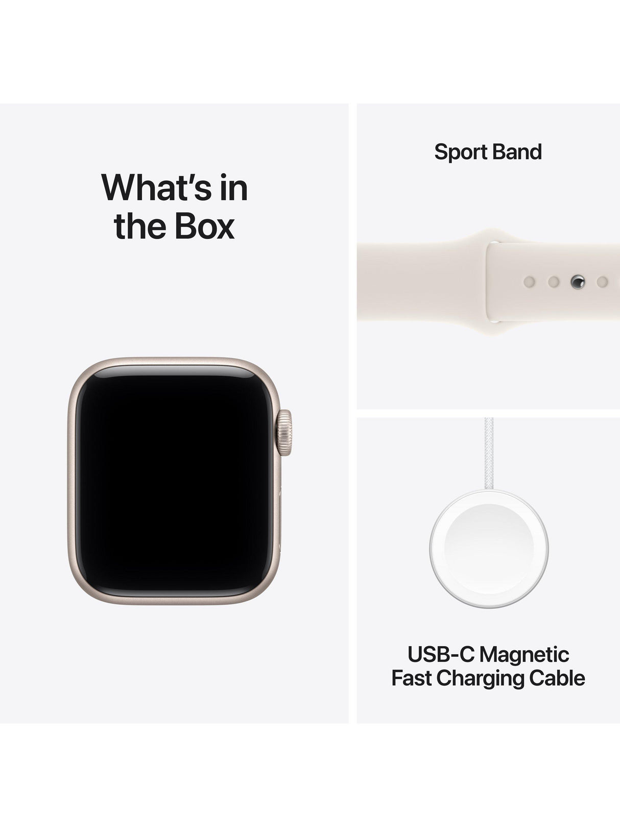 Apple Watch SE 3 Aluminium Case with Sport Band GPS 40mm M/L - Starlight