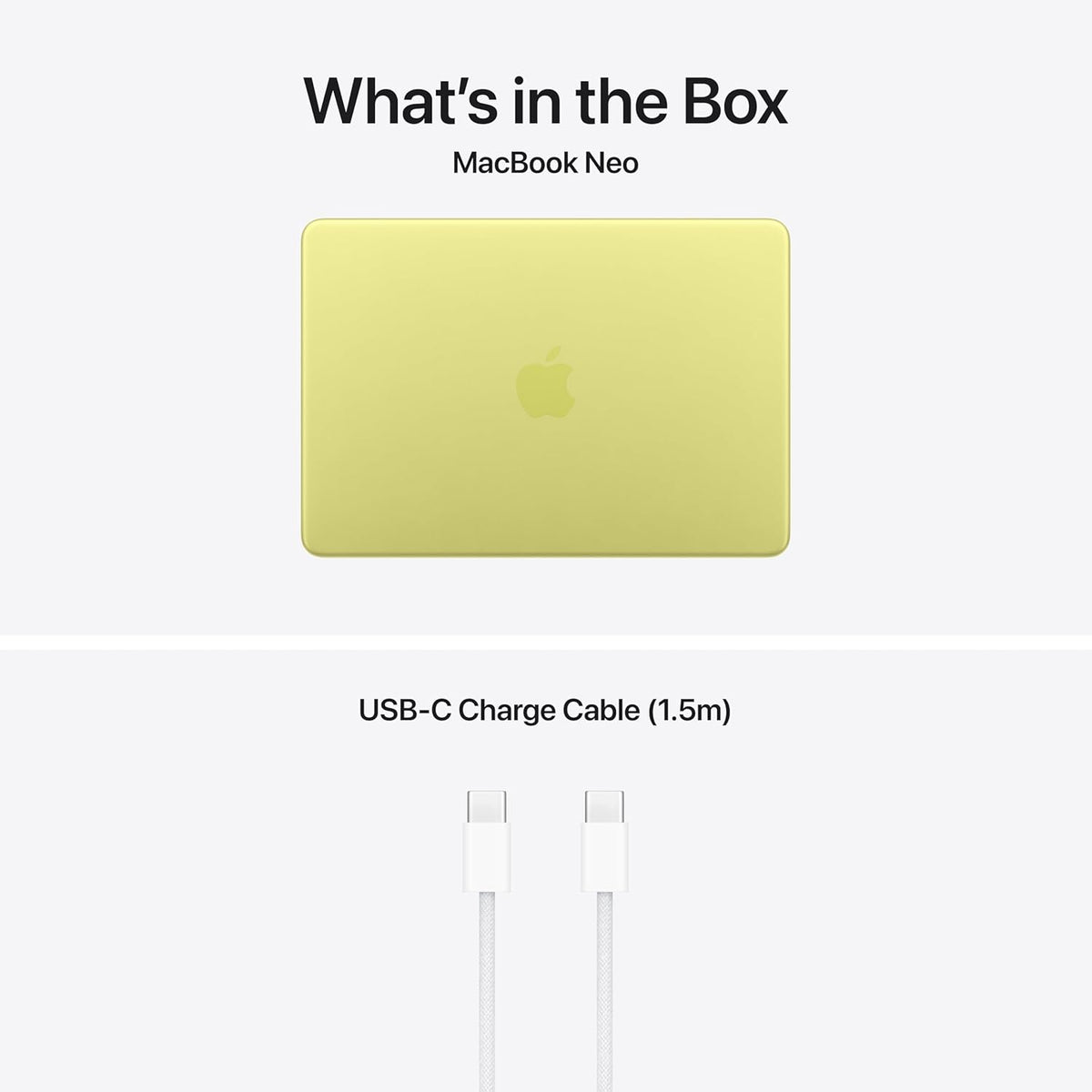 Apple MacBook Neo 13in (2026) A18 Pro 8GB RAM 512GB SSD MacOS Laptop - Citrus