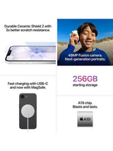 Apple iPhone 17e A3634 256GB 6.1in Unlocked 5G OLED Smartphone - Soft Pink