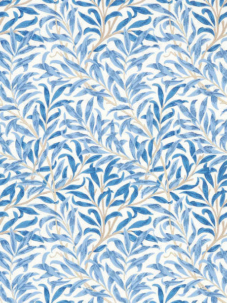 Morris & Co. Willow Boughs Wallpaper MSIM217080 L10m x W52cm - Blue - Kazoop 