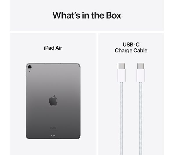 Apple iPad Air 11 M2 512GB Wi-Fi 8GB CPU A2902 Tablet 2024 - Space Grey