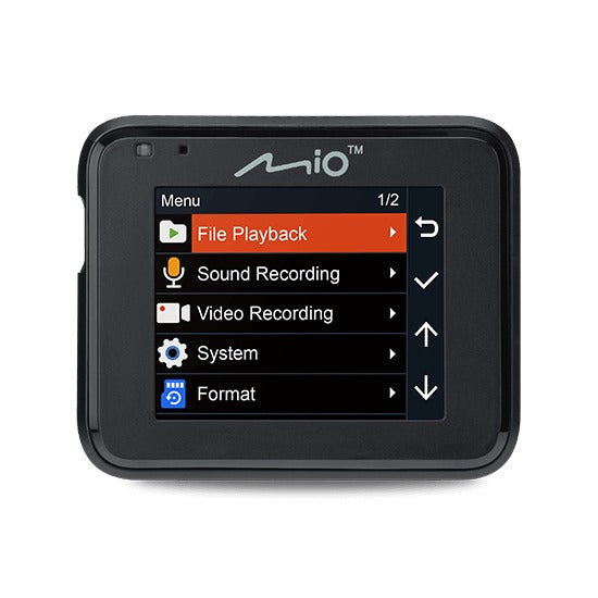 Mio MiVue C320 2in Screen 1080p Full HD 130 Degree Lens Dash Cam - Black
