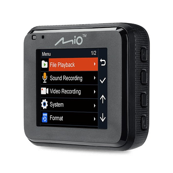 Mio MiVue C320 2in Screen 1080p Full HD 130 Degree Lens Dash Cam - Black