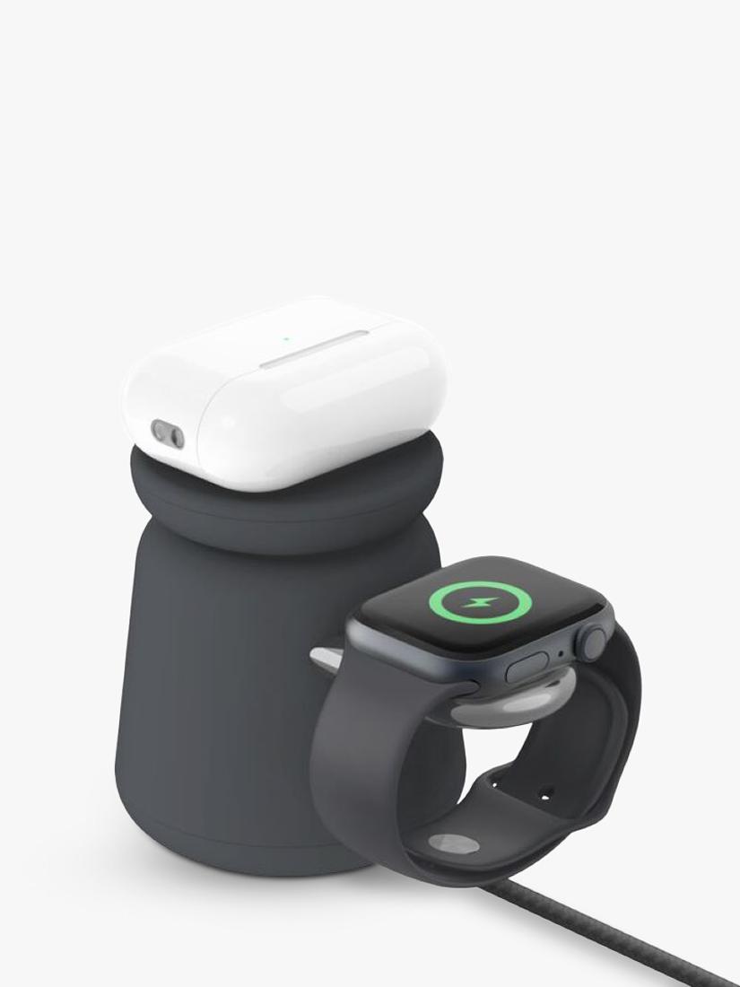 Belkin BoostCharge Pro 2-in-1 Wireless Charging Dock - Qi2 - 15W - Charcoal