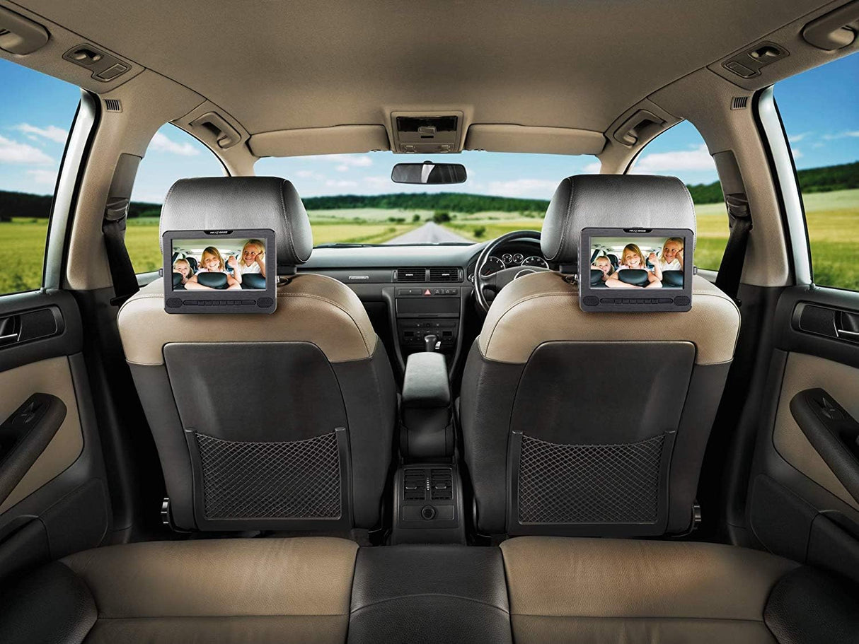 Nextbase NB7TCAR 7in Twin Screen Portable In-Car DVD Player Headrest Screens