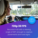 Nextbase 122 HD Dash Cam 720p 2in Screen ClickGo G-Sensor Parking Mode Black