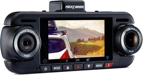 Nextbase Duo HD GPS Wi-Fi Dash Cam Dual Lens 1080p Front Rear 140" - Black