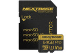 Nextbase 64GB U3 100MB/s microSDXC Memory Card for Dash Cam with Adapter