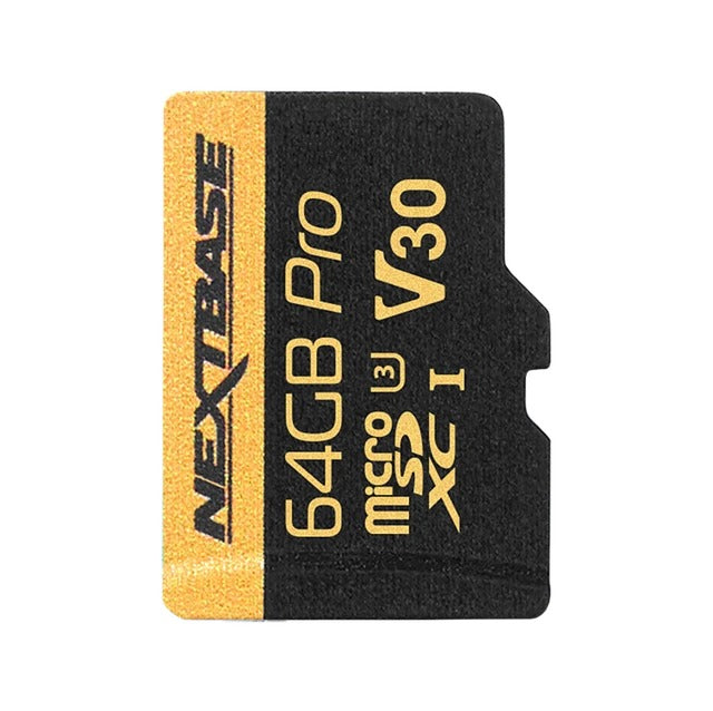 Nextbase 64GB U3 100MB/s microSDXC Memory Card for Dash Cam with Adapter