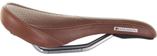 Madison Flux Classic Bike Cycling Comfortable Saddle - Standard Fit - Brown