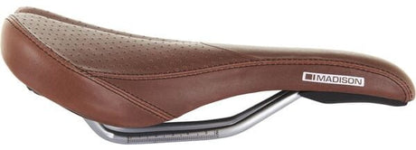 Madison Flux Classic Bike Cycling Comfortable Saddle - Standard Fit - Brown