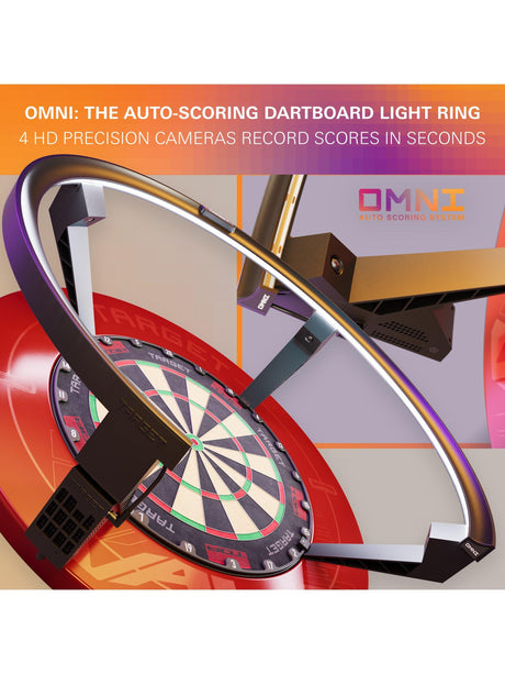 Target Darts Omni Automatic HD Camera Scoring System with LED Light - Black