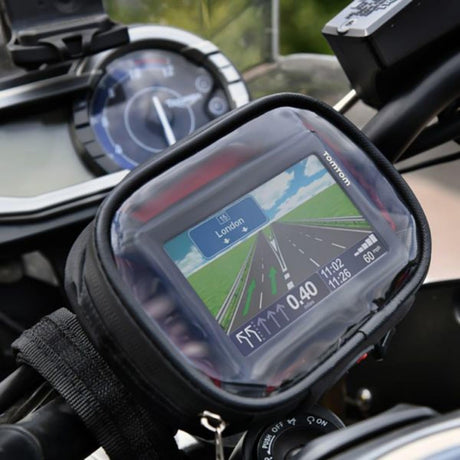 Oxford Strap-Nav OX558 Weather Resistant GPS Sat Nav Holder 145mm - Black