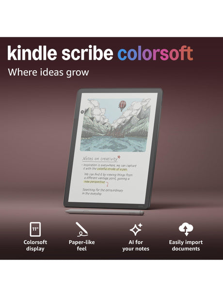 Amazon Kindle Scribe Colorsoft (2025) eReader 64GB 11in Premium Pen Graphite