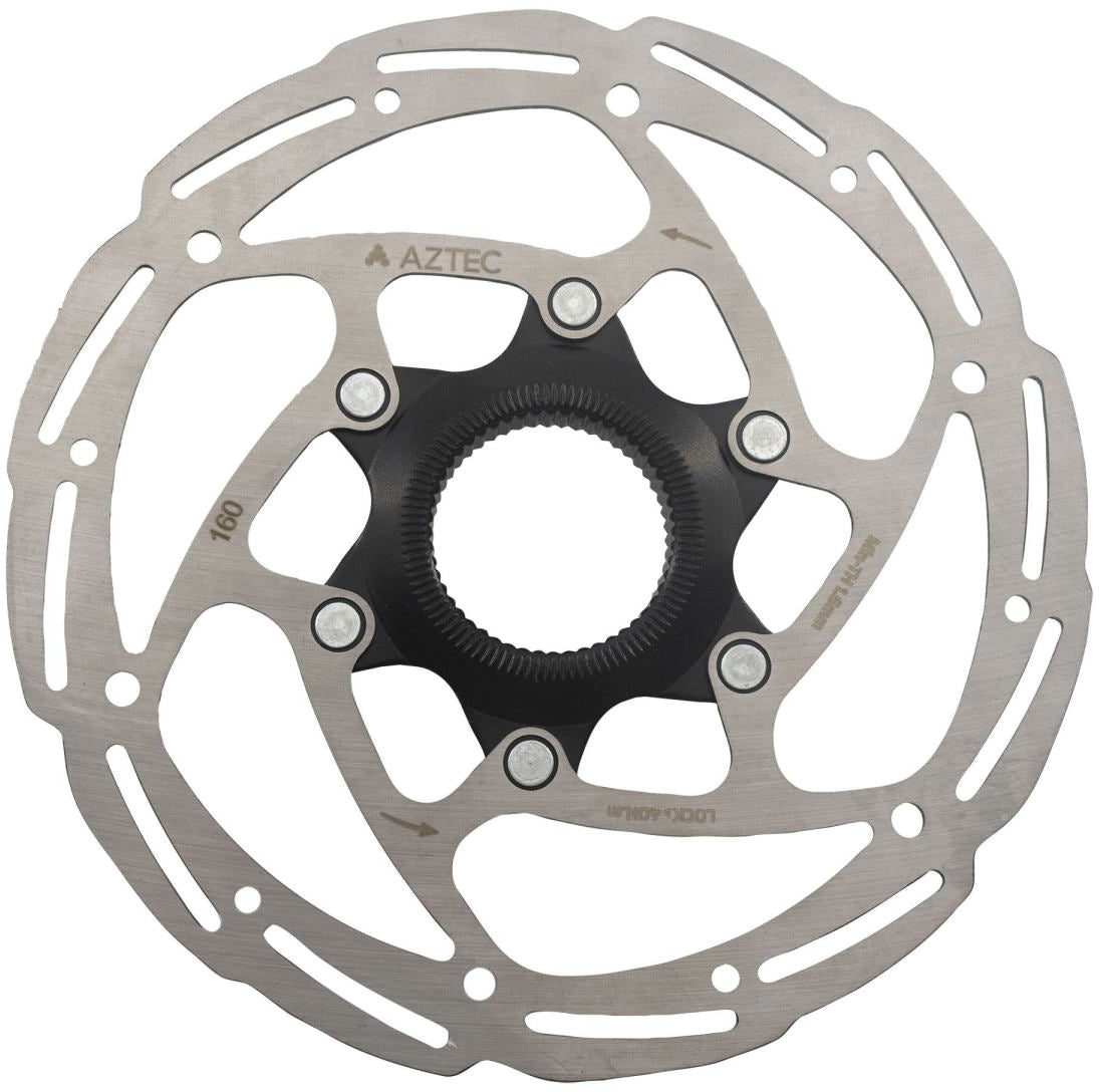 Aztec Core PBR7180 Stainless Steel Centre Lock Disc Rotor 180mm - Silver