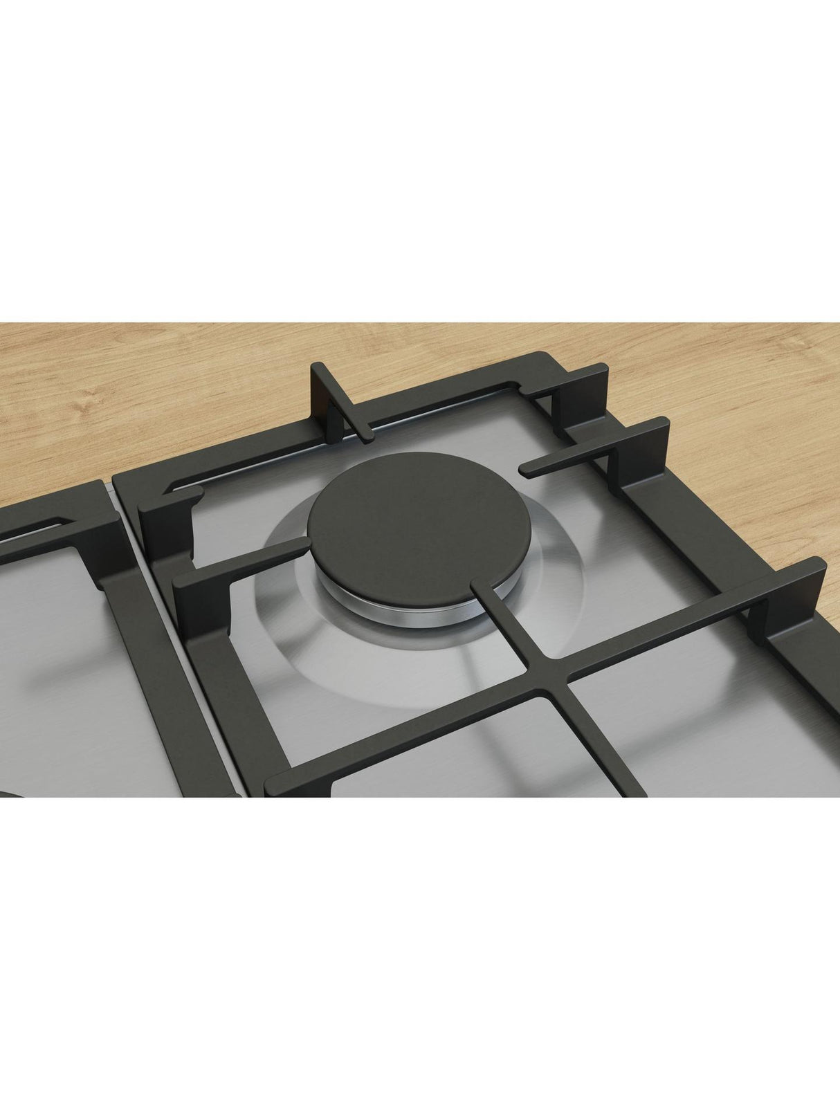 Bosch Series 6 PCQ7A5I90 75cm 5 Burner Gas Hob Stainless Steel FlameSelect