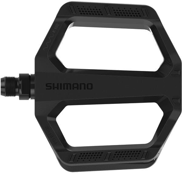Shimano Bike Spares PD-EF102 Plastic MTB E-Bike Flat Resin Pedals - Black
