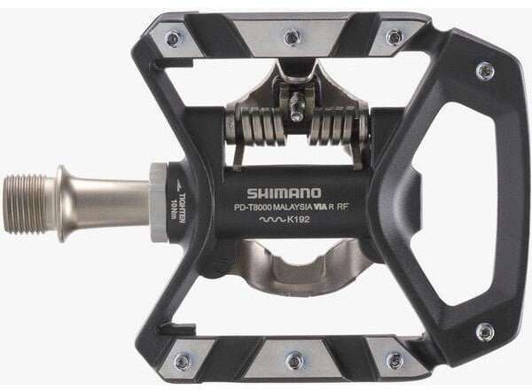 Shimano PD-T8000 XT MTB SPD Trekking Pedals Single Sided Mechanism - Black