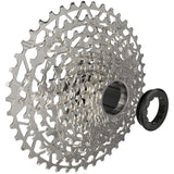 SRAM PG-1231 XPLR 12-Speed 11-44T Gravel Road Bike Cassette - Chrome- Silver