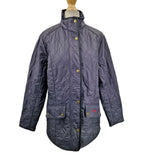 Barbour Cavalry Women's Slim Fit Polarquilt Zip Jacket - Dark Navy - UK 14