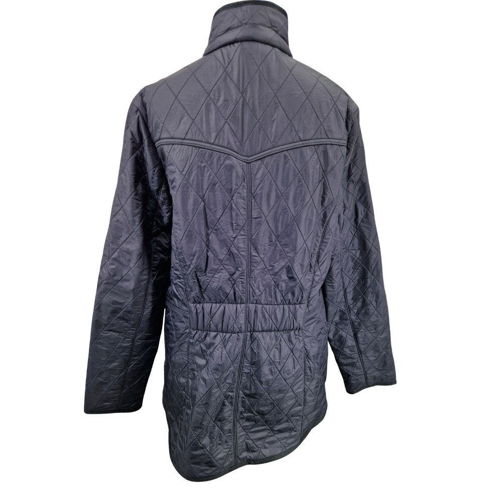 Barbour Cavalry Women's Slim Fit Polarquilt Zip Jacket - Dark Navy - UK 14
