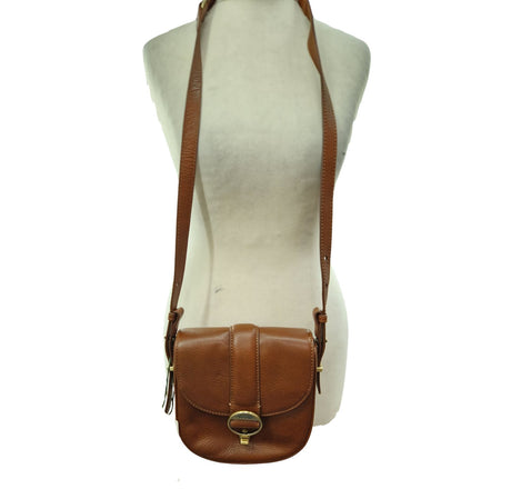 Barbour Women's  Elm Leather Classic Turn Lock Crossbody Saddle Bag - Brown