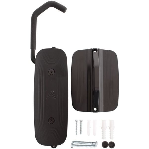 M Part Wall Mounted Vertical Bike Holder Space Saving Storage Hanger - Black