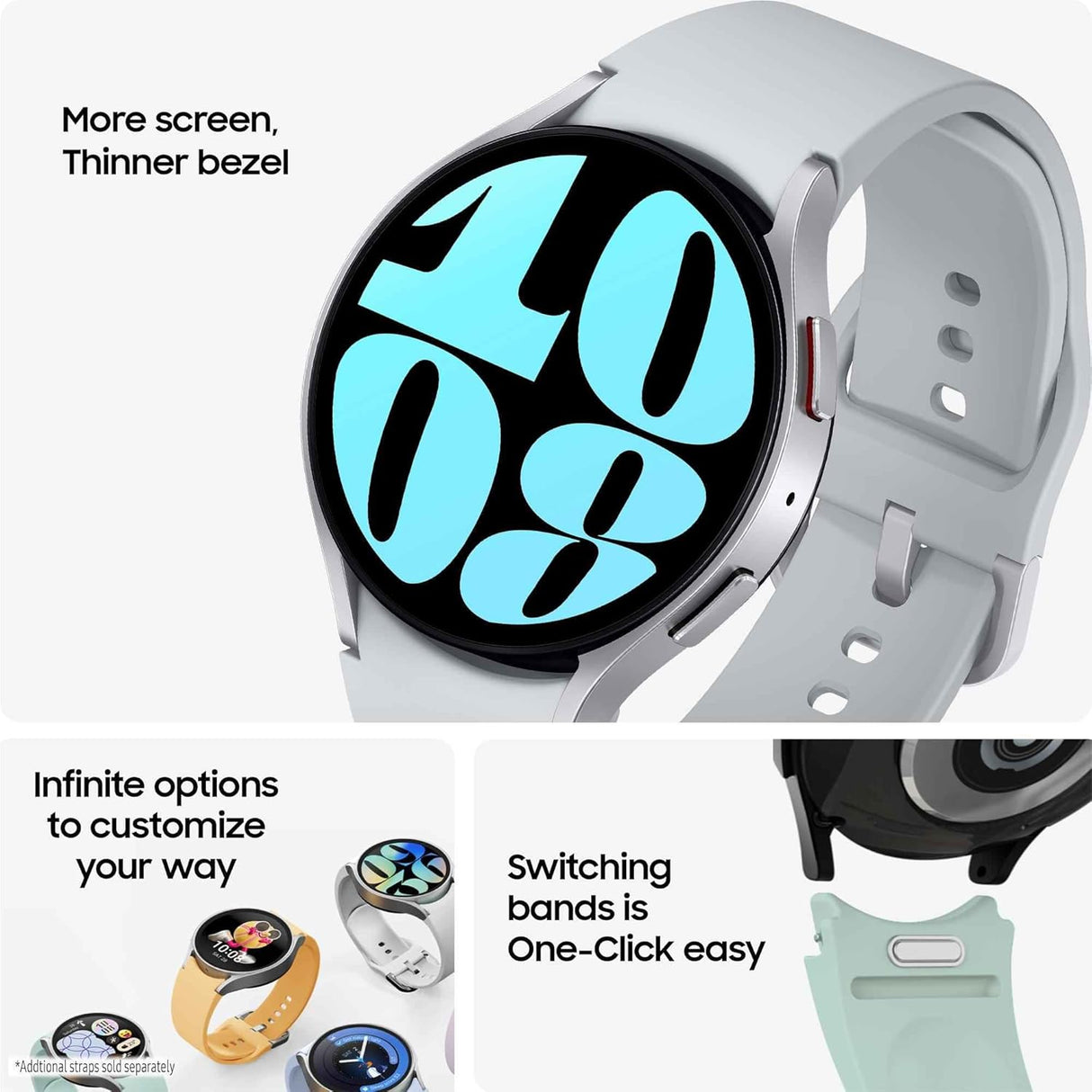 Samsung Galaxy Watch6 40mm BT GPS Heart Rate Monitor Smartwatch - Graphite